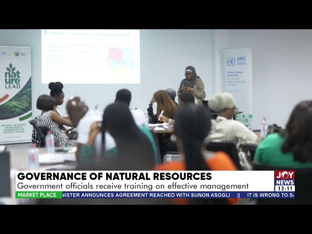 ⁣Governance of Natural Resources: Government officials receive training on effective management