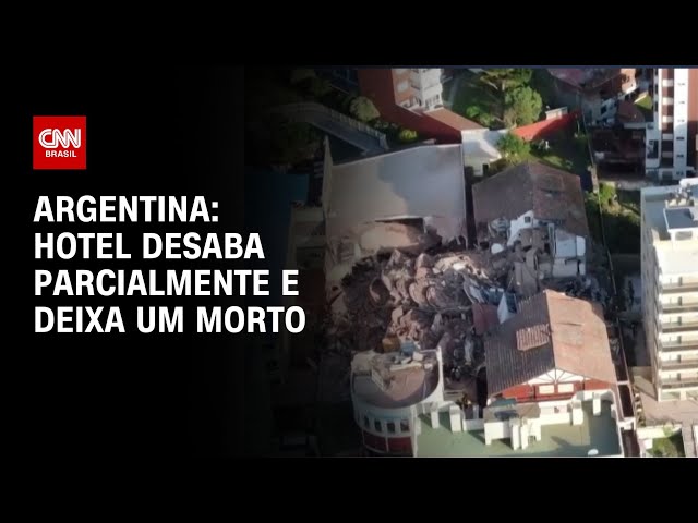 ⁣Argentina: hotel desaba parcialmente e deixa um morto | BASTIDORES CNN