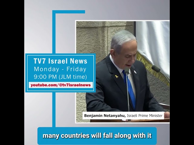 ⁣TV7 News sync Benjamin Netanyahu, Israeli Prime Minister 29.10.24