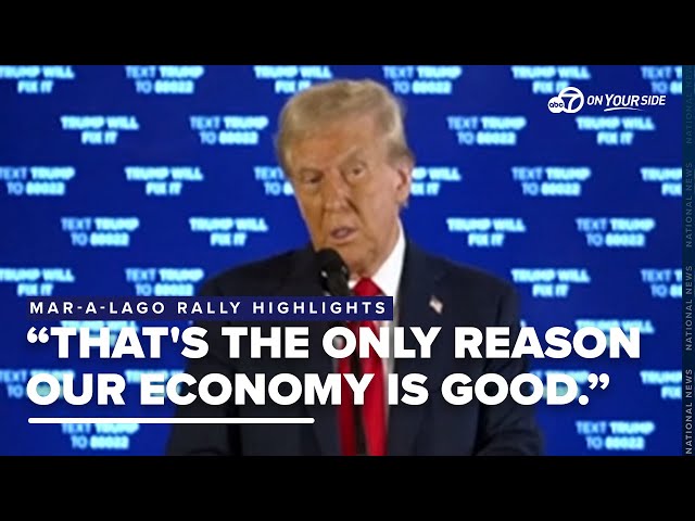 ⁣Donald Trump says that he is the reason the economy is good