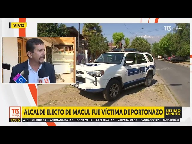 ⁣"Son ellos o somos nosotros": Alcalde electo de Macul, Eduardo Espinoza, fue víctima de po