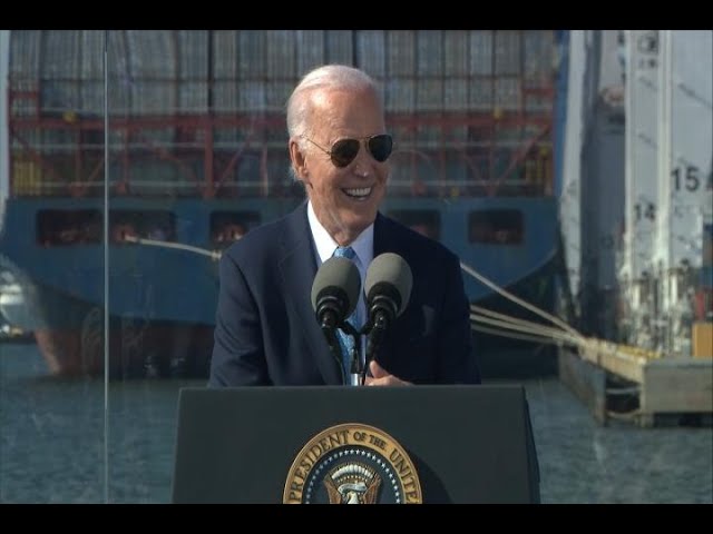 ⁣LIVE: President Joe Biden delivers speech on infrastructure in Baltimore