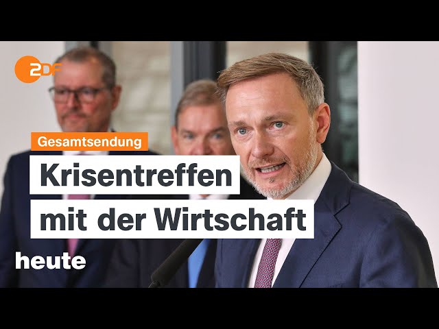 ⁣heute 19:00 Uhr vom 29.10.2024 Getrennte Wirtschaftsgipfel, Wahlkampf-Countdown, UNRWA-Verbot