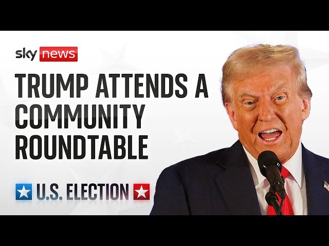 ⁣Watch live: Donald Trump attends a community roundtable in Pennsylvania