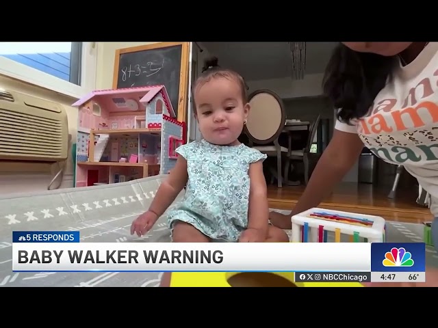 ⁣The DANGERS of baby walkers | NBC 5 Responds