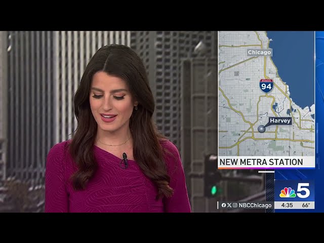 ⁣Metra station RE-OPENS in south suburban Harvey