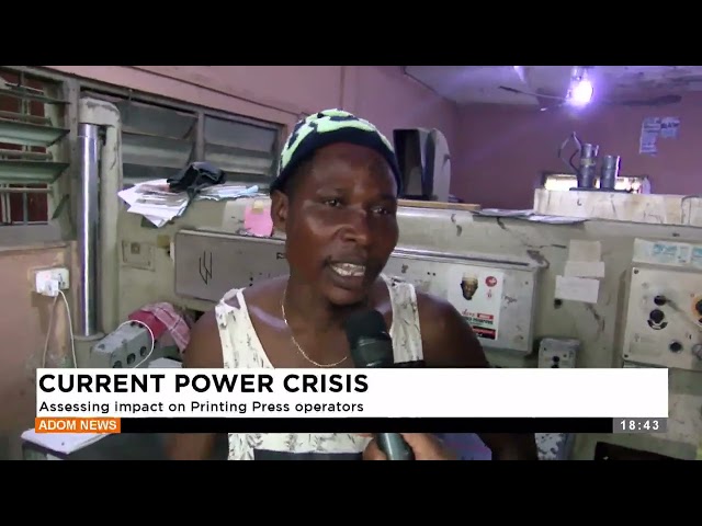 ⁣Assessing impact on Printing Press operatiors- Adom TV Evening News (29-10-24)