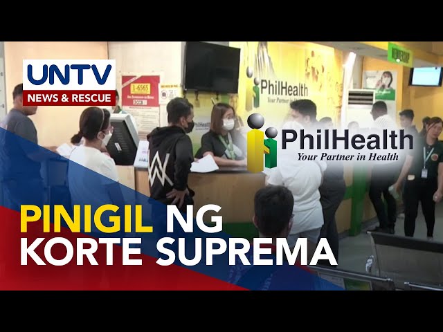 ⁣Supreme Court, naglabas ng TRO para pigilan ang Philhealth fund transfer sa National Treasury