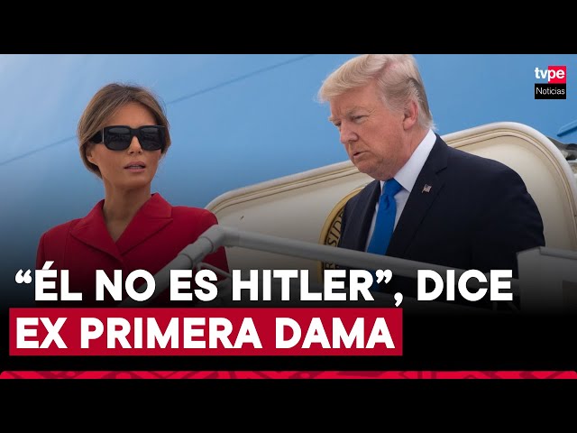 ⁣Melania Trump defiende a su marido, Donald Trump: "Él no es Hitler"