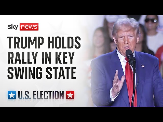 ⁣Watch live: Donald Trump holds a campaign rally in Pennsylvania - a week away from election day