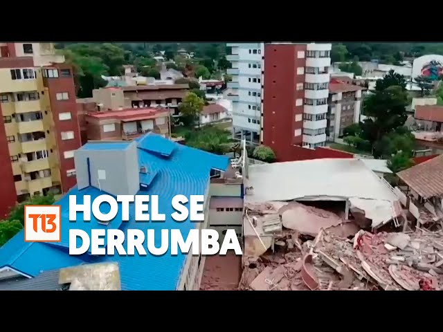 ⁣Hotel de 10 pisos se derrumba en Argentina: denuncian obras ilegales