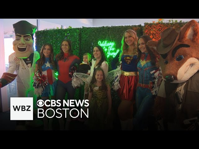 ⁣Patriots, Revolution host Halloween party for children fighting cancer