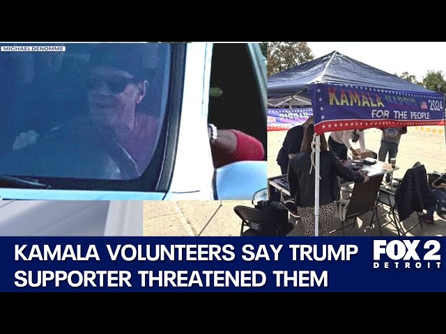 ⁣St. Clair Shores Democratic Club volunteers say Trump supporter threatened them