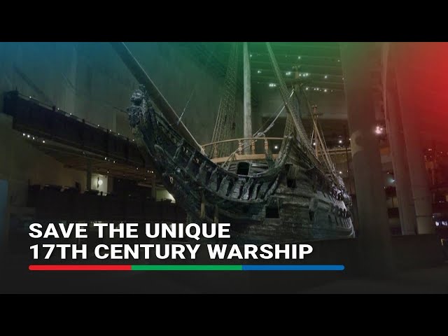 ⁣Race to save Sweden's unique 17th-century warship from degrading