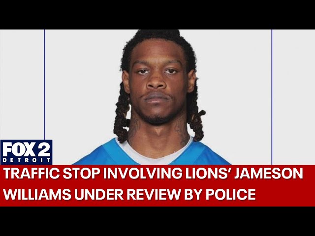 ⁣Detroit police investigate traffic stop involving Jameson Williams and gun registered to him