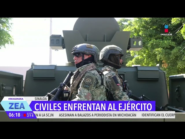 ⁣Civiles y elementos del Ejército se enfrentan en San Ignacio, Sinaloa