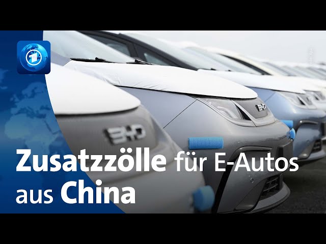 ⁣EU-Zusatzzölle für Elektroautos aus China in Kraft