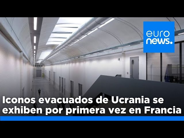 ⁣Iconos evacuados en secreto de Ucrania se exhiben por primera vez en Francia