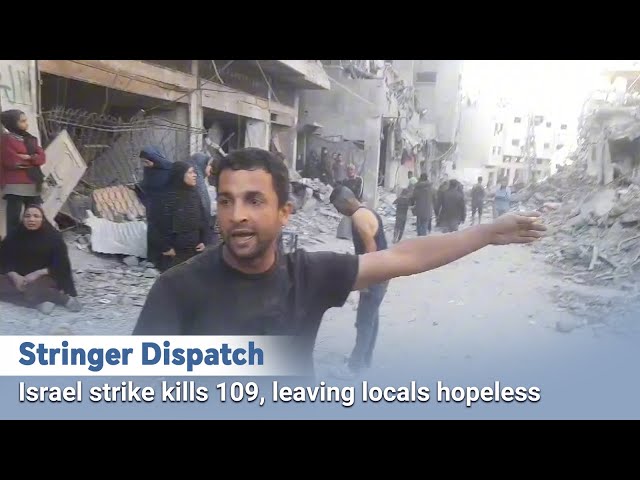 ⁣Stringer Dispatch: Israel strike kills 109, leaving locals hopeless