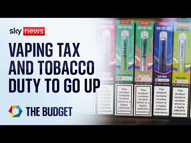 ⁣Tax on vapes to be introduced in 2026 | Budget 2024