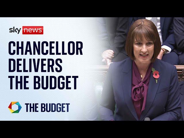 ⁣Chancellor Rachel Reeves delivers the budget to the Commons - Watch in full