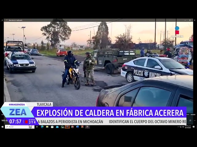 ⁣Se registra explosión en fábrica acerera en Tlaxcala; hay víctimas mortales | Noticias con Paco Zea