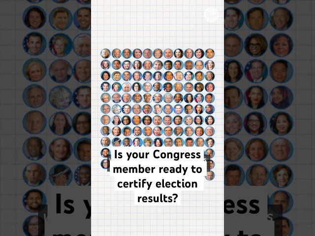 ⁣USA TODAY surveyed 473 lawmakers on whether they are committed to certifying the election results