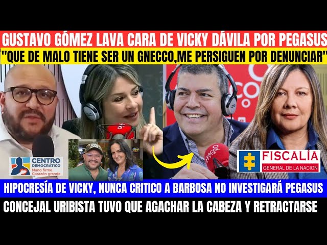 ⁣PERIODISTA L4VA CARA DE VICKY "MI3NTE","QUE DE MAL0 TIENE SER UN GNECCO".URIBIST