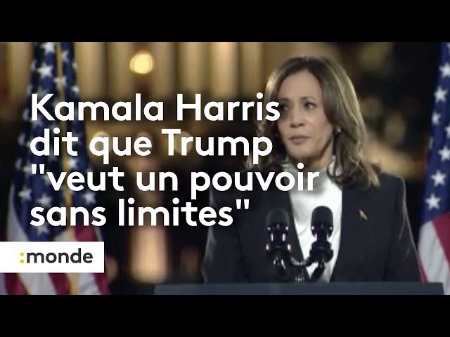 ⁣Kamala Harris, Trump "veut un pouvoir sans limites"