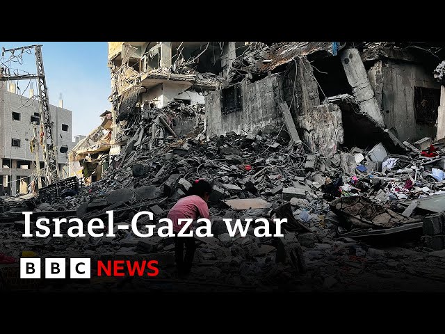 ⁣Israeli strike on northern Gaza kills more than 90 people | BBC News