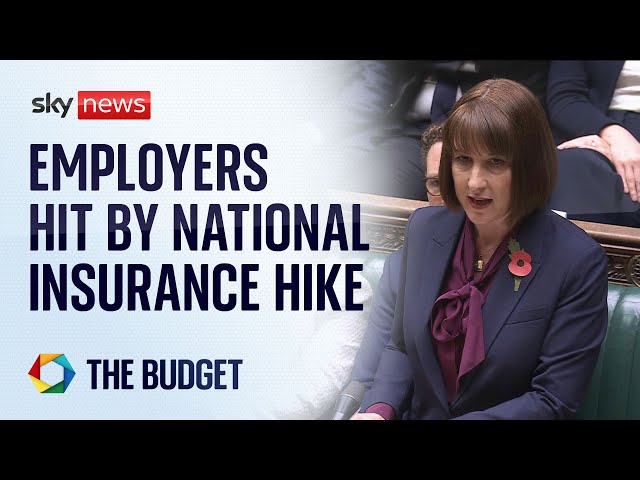 ⁣Chancellor confirms hike in employers' NI while not increasing taxes for 'working people&#