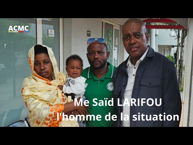 ⁣Me SAÏD LARIFOU bien accueilli Maman FANOU, ses enfants et son frère à Mayotte