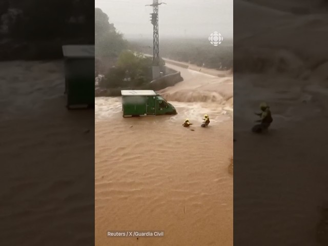 ⁣En image, des inondations mortelles en Espagne