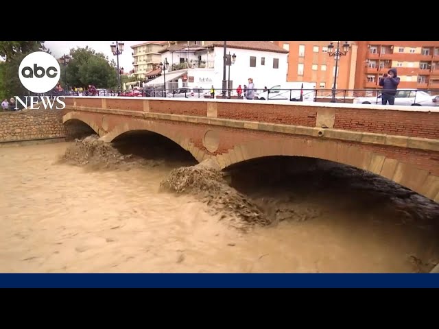 ⁣Flooding in Spain leaves dozens dead, officials say