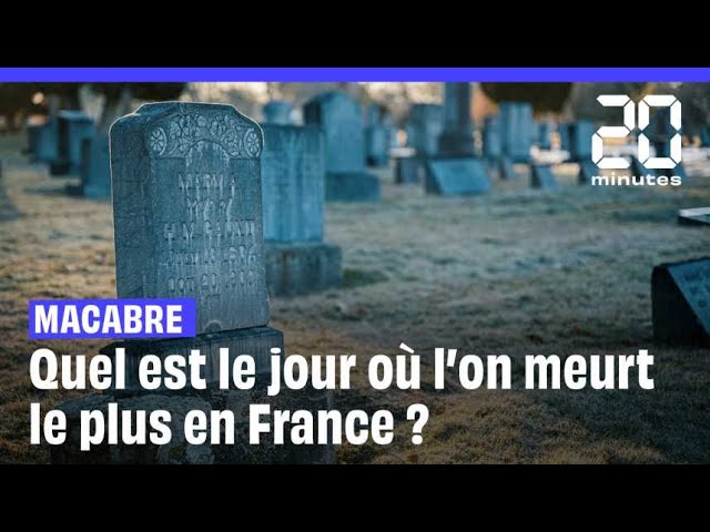 ⁣Quel est le jour où l'on meurt le plus en France ?