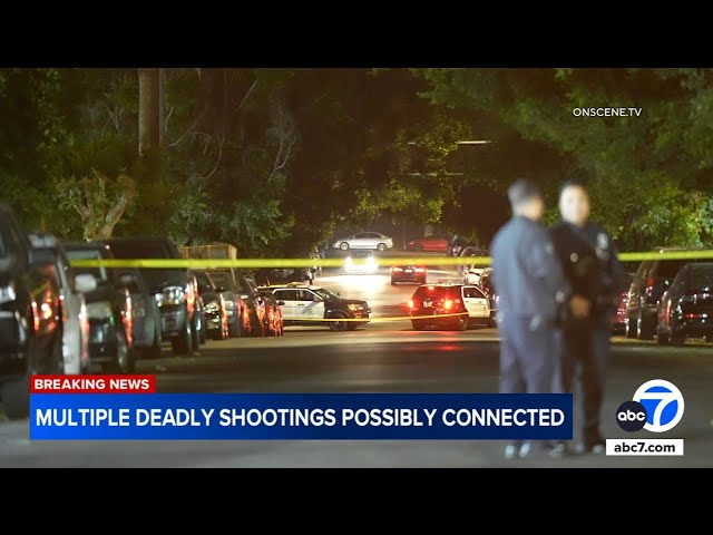 ⁣LAPD investigating possible connection between 2 deadly shootings