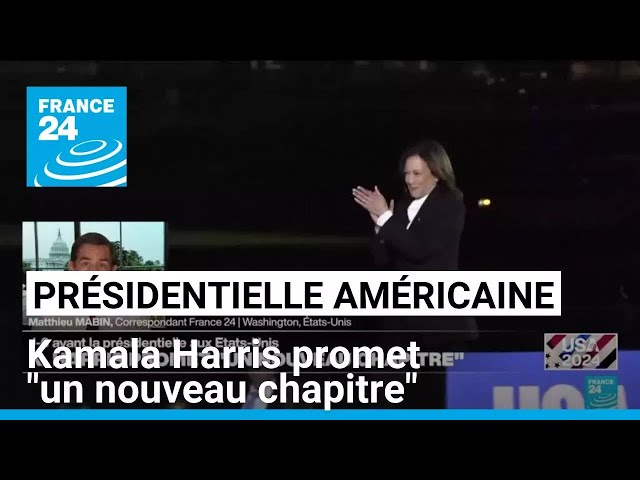 ⁣Présidentielle américaine : Kamala Harris promet "un nouveau chapitre" • FRANCE 24