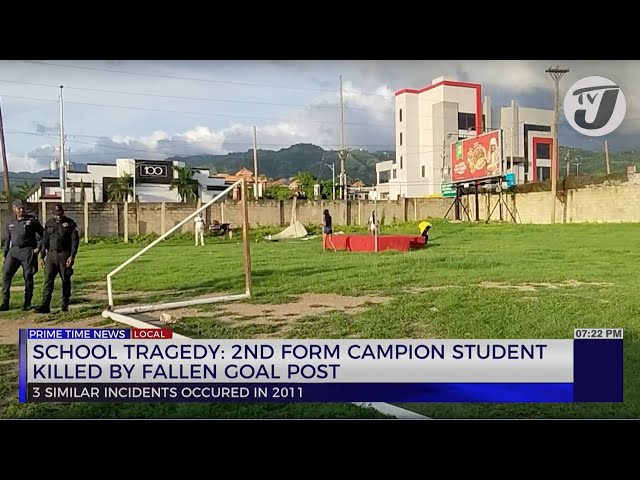 ⁣School Tragedy: 2nd Form Campion Student Killed by Fallen Goal Post | TVJ News