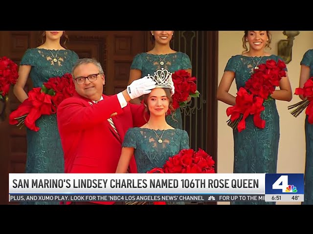 ⁣San Marino's Lindsey Charles named 106the Rose Queen