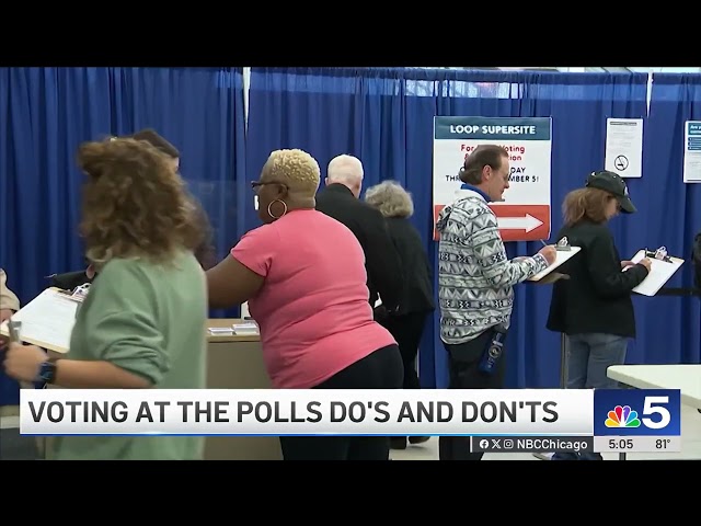 ⁣Voting DOs & DON'Ts: What you can and can't bring to the polls as Election Day nears