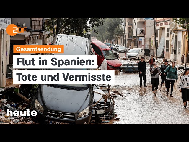 ⁣heute 19:00 Uhr vom 30.10.2024 Unwetter in Spanien, Volkswagen in der Krise, Kundgebung Harris