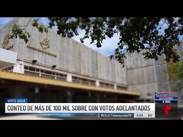 ⁣Inicia el conteo del voto adelantado