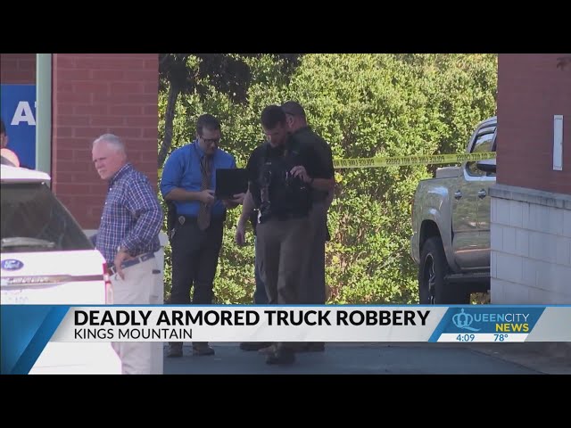 ⁣Suspect sought after armored truck employee killed during robbery in Kings Mountain