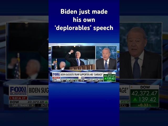 ⁣Varney: President Biden suggests Trump supporters are ‘garbage’ #shorts