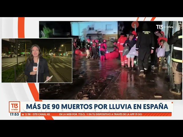 ⁣Más de 90 muertos por fuertes lluvias en España