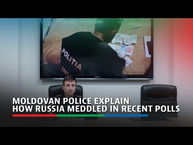 ⁣Moldovan police explain how Russia meddled in recent polls