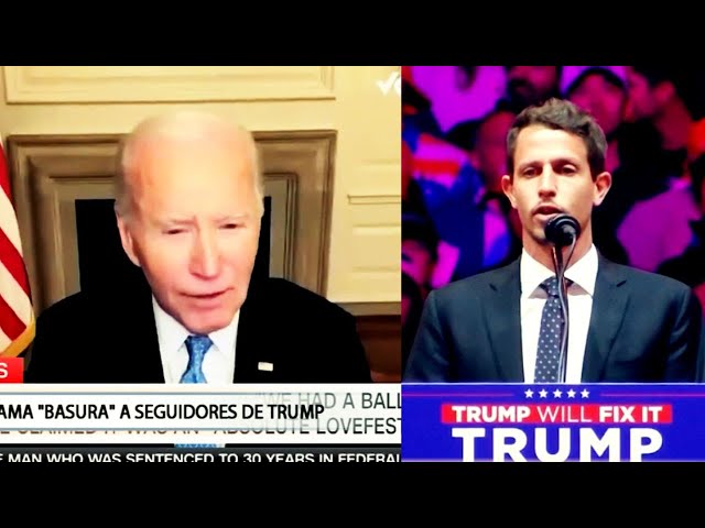 ⁣Fuertes críticas a Biden tras llamar "basura" a los partidarios de Trump