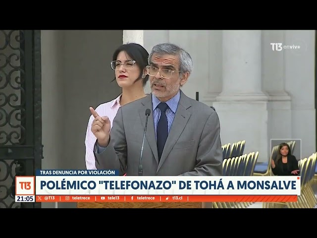 ⁣Polémico "telefonazo" de Tohá a Monsalve