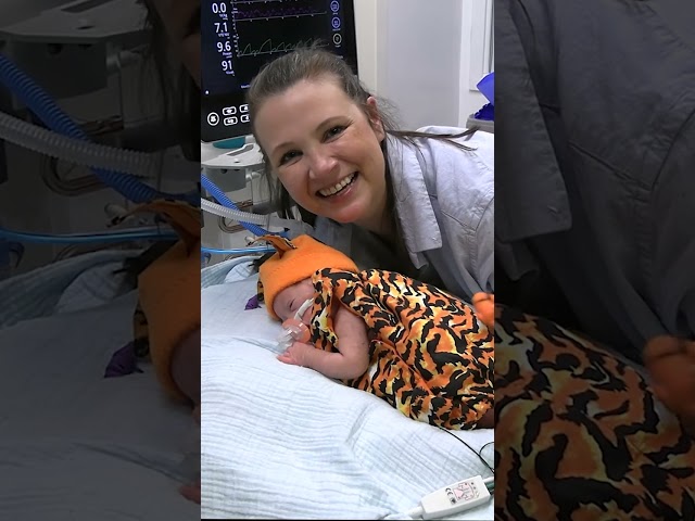 ⁣Los Angeles NICU babies get into Halloween spirit