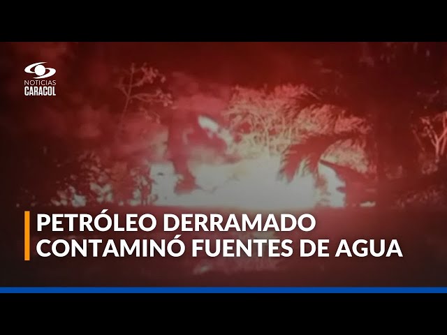 ⁣Atentado contra oleoducto en Barrancabermeja provocó grave daño ambiental